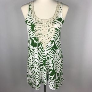 Anthropologie NAVY BLUE Vanessa Virginia Laced Top